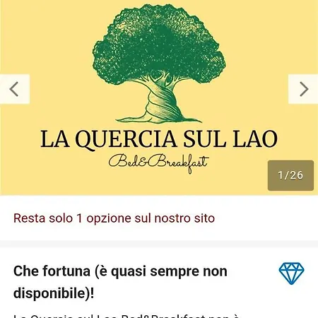 La Quercia Sul Lao Bed & Breakfast